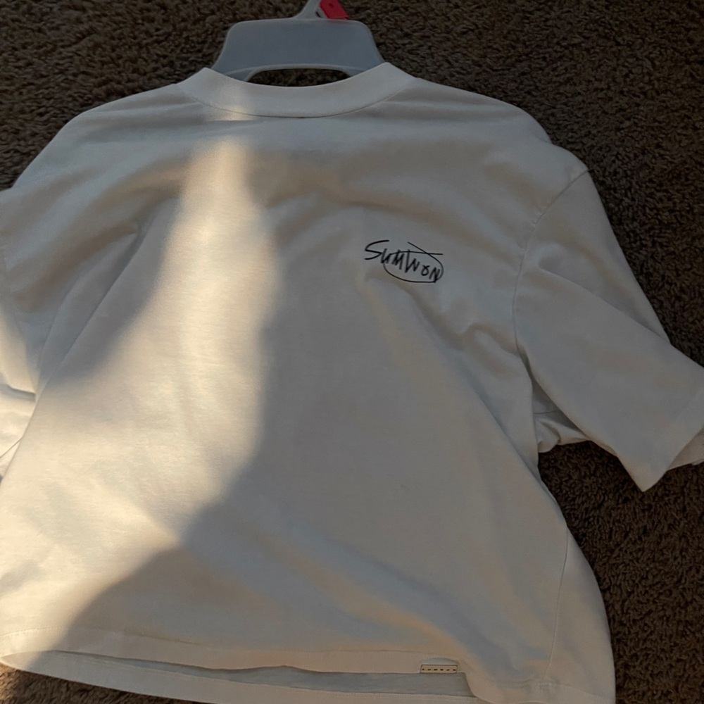 White Short Sleeve T-Shirt with Logo